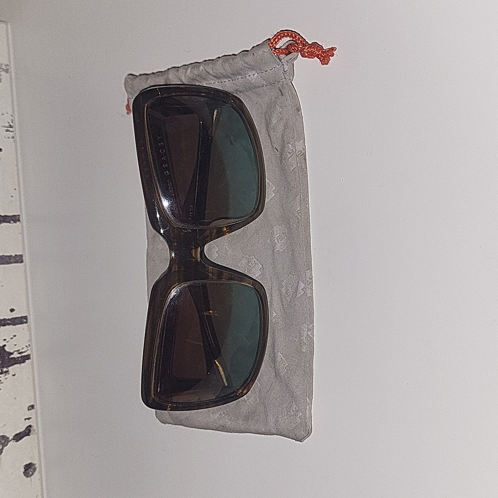 EUC SPY Optics "Gracey" blue and brown ombre Gradient sunglasses